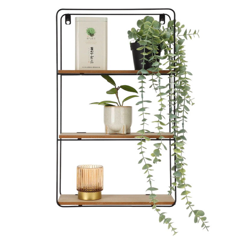 3 Piece Metal Bracket Shelf