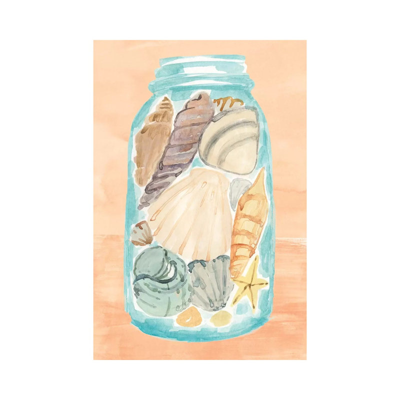 Shell Collecting II by Annie Warren - Wrapped Canvas Gallery-Wrapped Canvas Giclée, 66.04 cm H x 45.72 cm W x 1.91 cm D