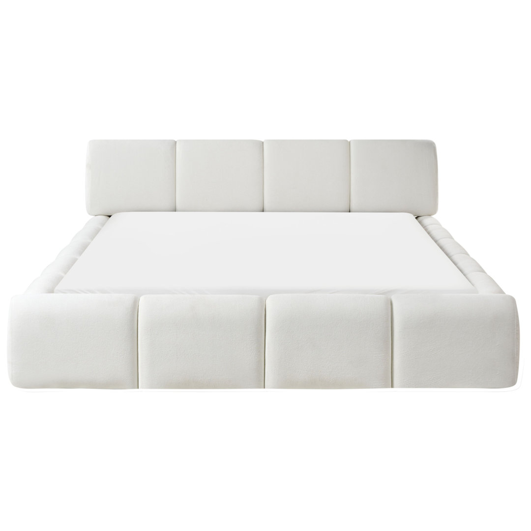 Bed Fabric ORVILLE 160 x 200 cm (EU King Size) Off-White