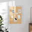 Panneau de lin commercial encadré mural Mattson avec punaises en bois incluses-91483717-91483718