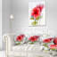 Coussin lombaire hibiscus floral water painting