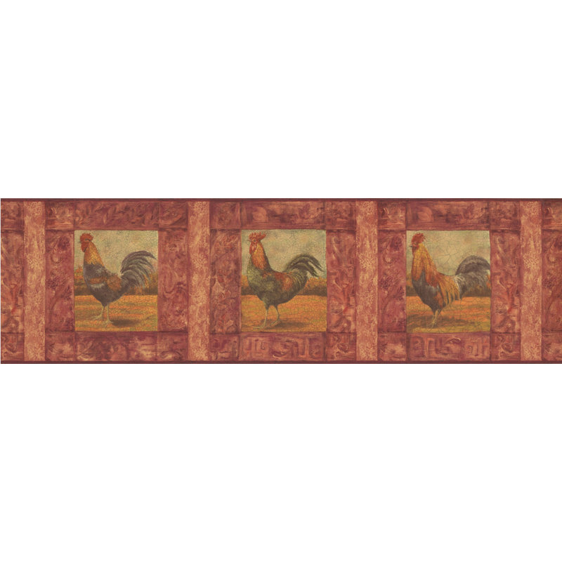 Bordure de papier peint Douglas, Rouge