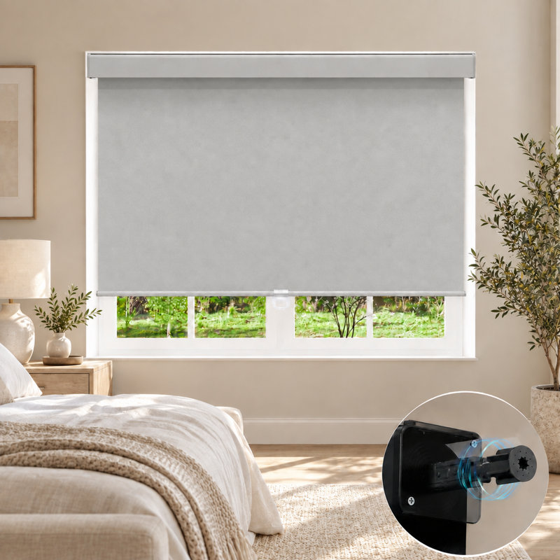 Store occultant pour rideaux occultant avec protection contre les rayons UV, Gris, L 38 po x H 90 po