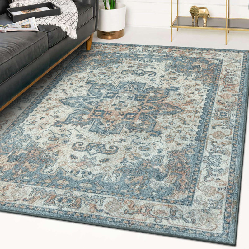 Tapis bleu Lusse, Rectangle 8 pi x 10 pi