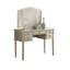Ensemble coiffeuse et tabouret en bois massif Darolyn-2046955055