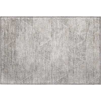 Premium Machine Washable Prisco Taupe Rug