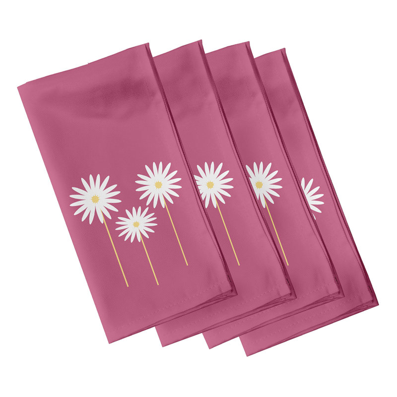 Serviette Daisy May, L 18 po x L 18 po, Rouge