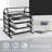 4 Tier Metal Mesh File Organizer, Sliding Tray Desktop Document Holder