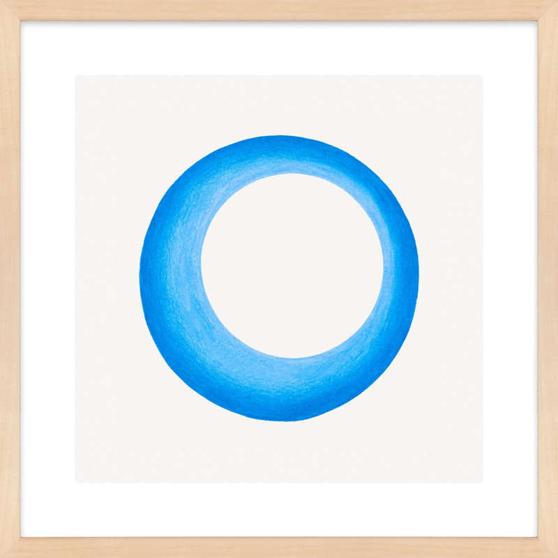 Torus 2 Painting by Katy Montica, 16" H x 16" W x 1.25" D, Brown