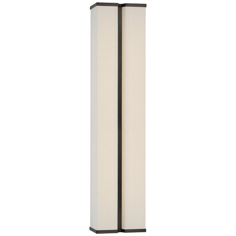 Vernet 1 - Light LED Flush Mounted Sconce, Bronze, 24" H x 5.5" W x 4" D