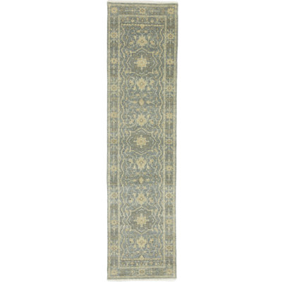 Muted Wool Floral Area Oriental Rug