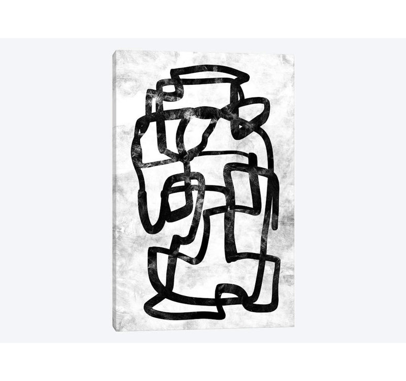 « mono set i », impression sur toile, H 40 po x l 26 po x P 1,5 po, Toile tendue, Pas de tapis