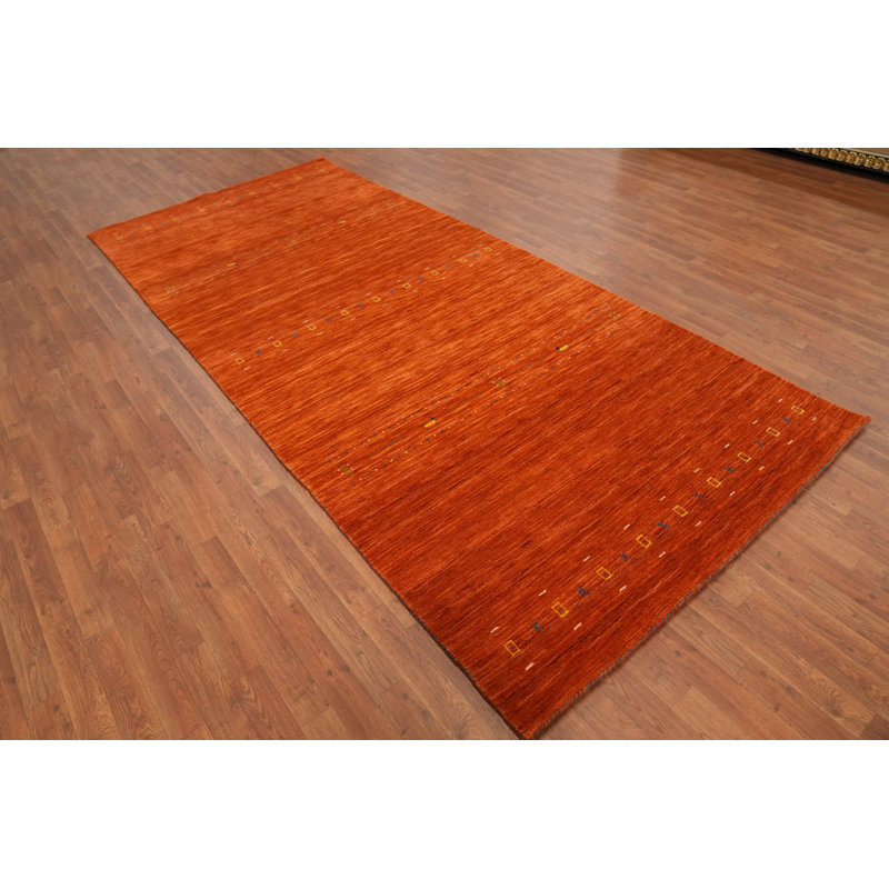 Tapis oriental tribal orange 5 x 12
