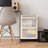 2 Drawer Storage Cart, Home Office Plastic Rolling Cart with Caster Wheels