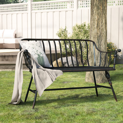 Adrielle Metal Garden Bench