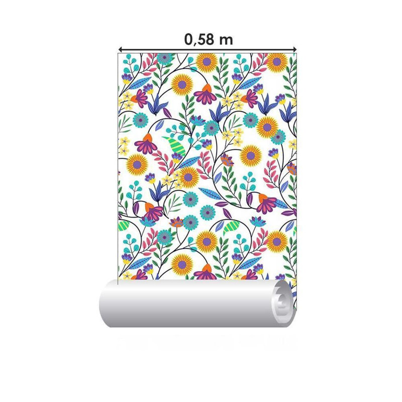 Rouleau de papier peint pelez et collez, L 126 po x l 24 po