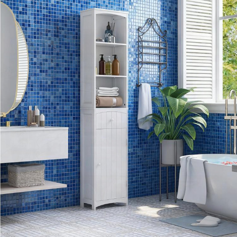 Armoire de salle de bain autoportante et robuste