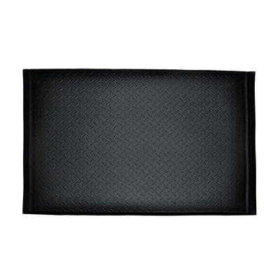 FlexRite SuperCushion Floor Mat, 48in. x 720 in. x 1/2 in., Dual Layer Vinyl Nitrile, Diamondplate Surface, Beveled Edges, Black