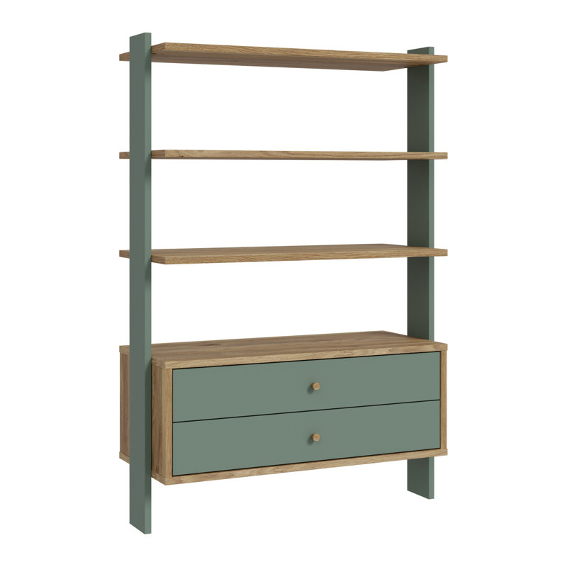 Caskie Manufactured Wood Shelving Unit, (3 Shelves) 152.4cm H x 103.38cm W x 41.15cm D