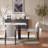 2 Pieces Boucle Upholstered Dining Chairs, Modern Side Chair-1167216398