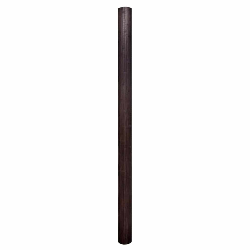 Staley 250cm W x 165cm H Bamboo / Rattan Folding Room Divider, Drak Brown