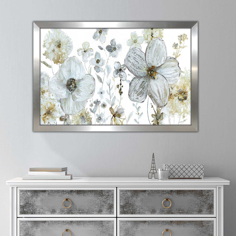 «Garden Glitter III» par Carol Robinson - reproduction de cadre photo, H 21,5 po x l 27,5 po x P 0,75 po