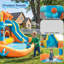 Inflatable Bouncy Castle With Water Slide 414x364x244 Cm
