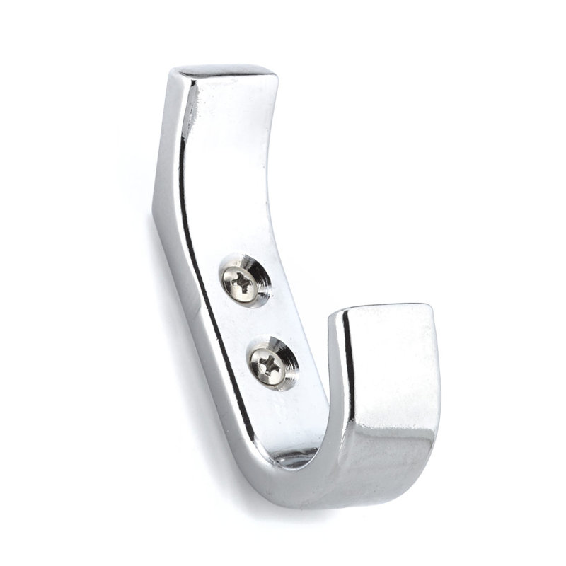 Utility Metal Wall Hook, Chrome