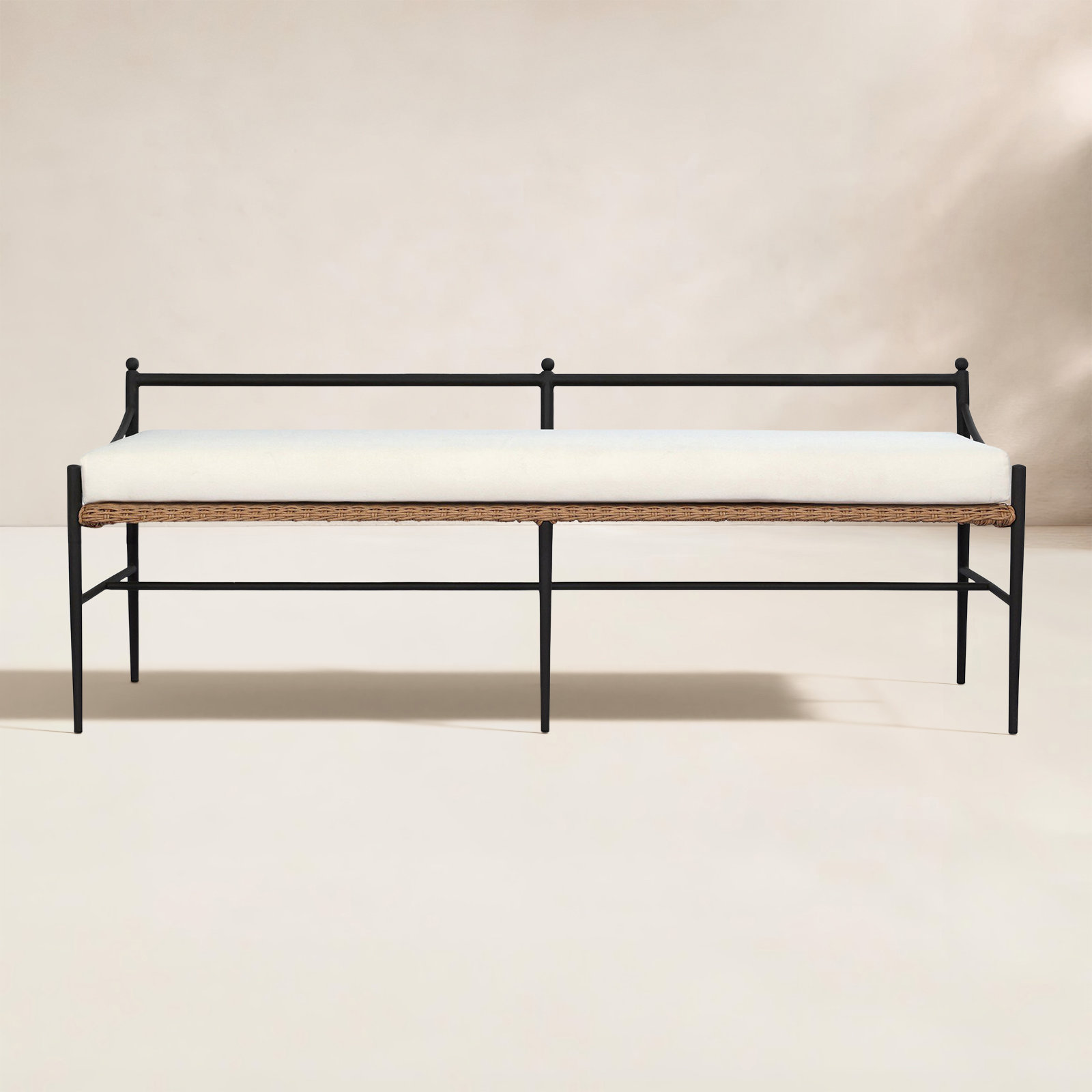 Mae 65'' Steel Outdoor Bench