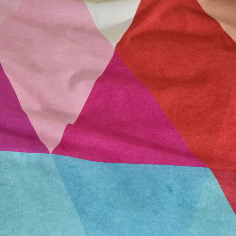 Three Of The Possessed Polyester Geometric Shapes Duvet Cover, Twin/Twin XL Duvet Cover + 1 Standard Sham