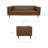 Woods Sofa Brown Leather-994520699
