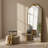 Arched Antique Ornate Gold Full Length Floor Mirror /Free Standing,71x30 inch