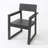 Grey HDPE Outdoor & Garden Armchairs With  Backres Modernist Designt Chairs