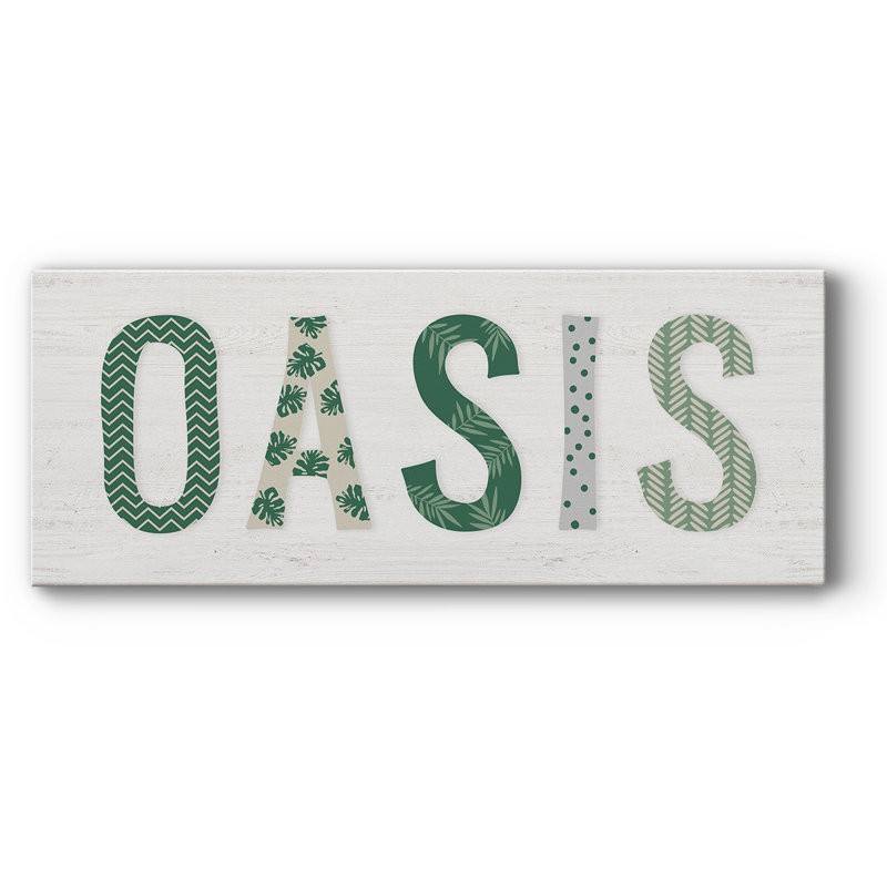 Oasis Cabana sur toile, H 8 po x l 20 po x P 1,5 po