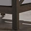 Chaise moderne du milieu du siècle, finition bois, gris et blanc, fabrication artisanale Water-Visor Club, gilet
