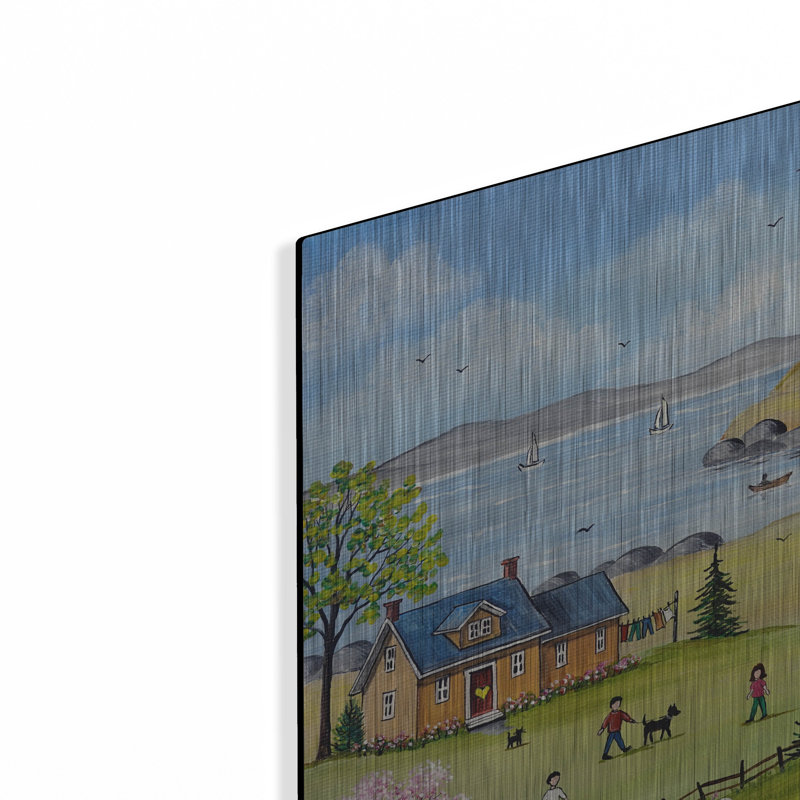 «At The Bay» par Sharon Mark, H 12 po x l 12 po