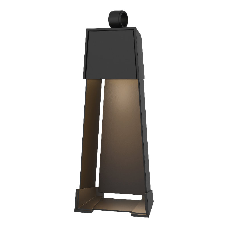 Revere Steel Wall Light, 25.1" H x 10.2" W x 4" D, Coastal Black, Coastal Black