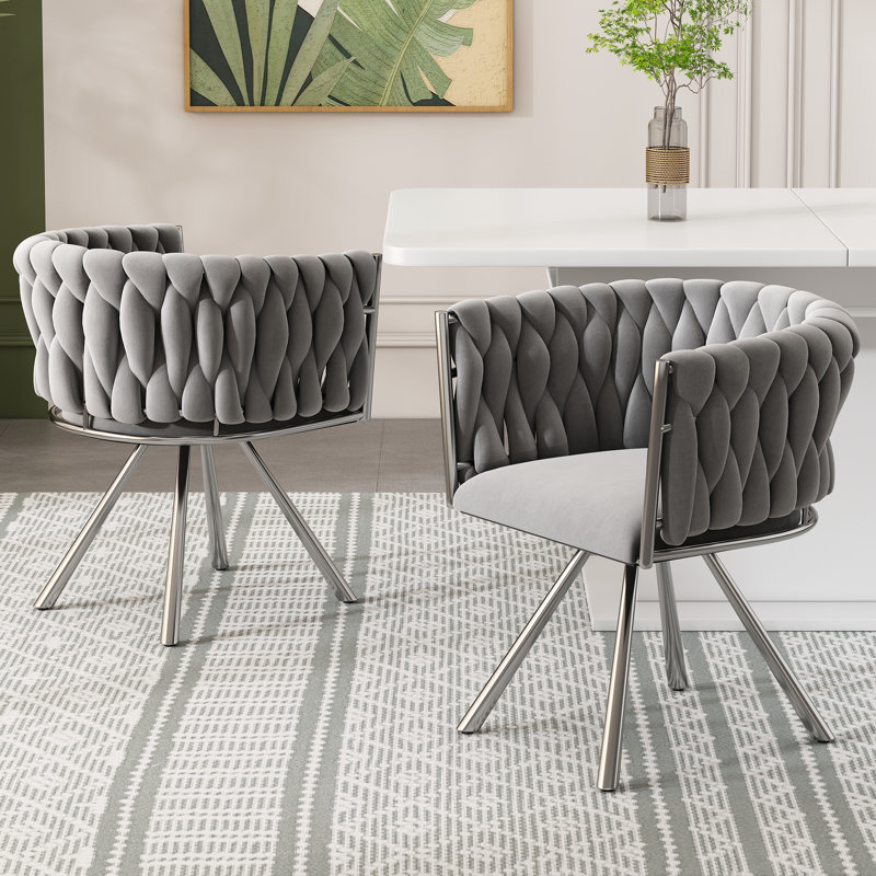 Upholstered Accent Chair, Grey