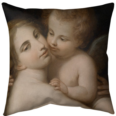 Housse de coussin euro et cupid venus