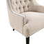 Chaise en chenille rembourrée, pieds en bois massif, tissu à 100%, boutons de mobilier de salon-1354910122