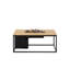 Himanshu Rectangle Aluminium Propane Smokeless Fire Pit Table-1215637990