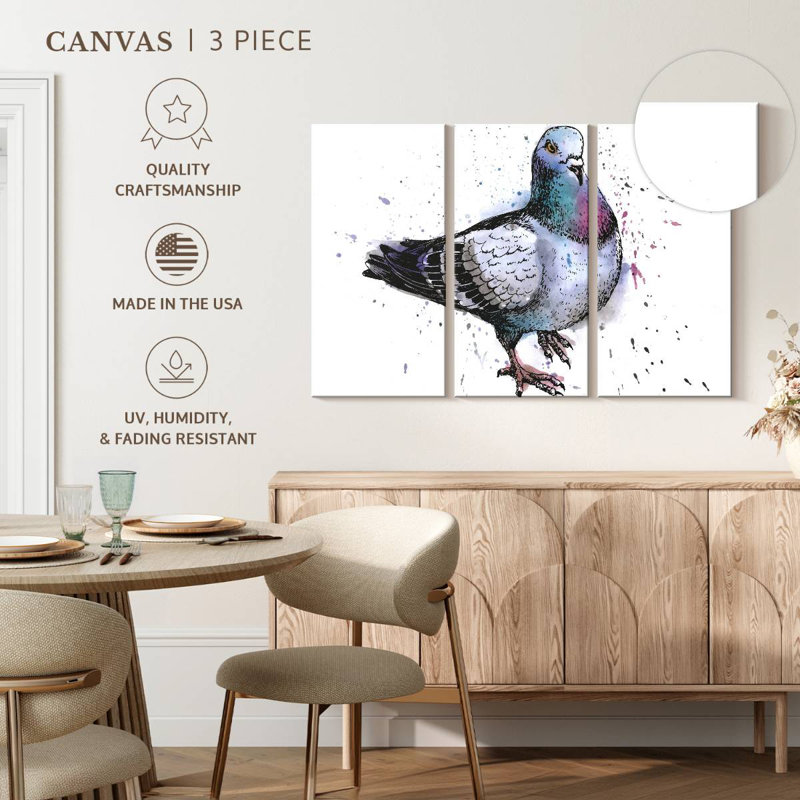 Pigeon, 24" H x 38" W
