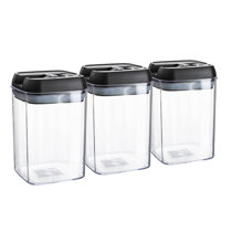 Simplemade Fliplock Container Set - 5-Piece Airtight, Food Storage Containers for Kitchen Pantry and Fridge Organization, Green