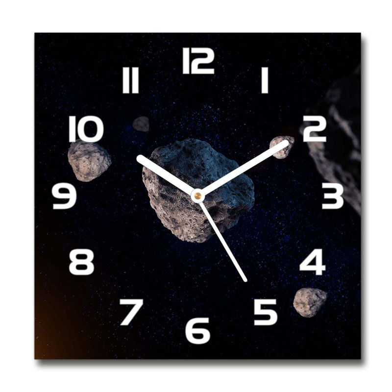 Jostun Glass Wall Clock, White