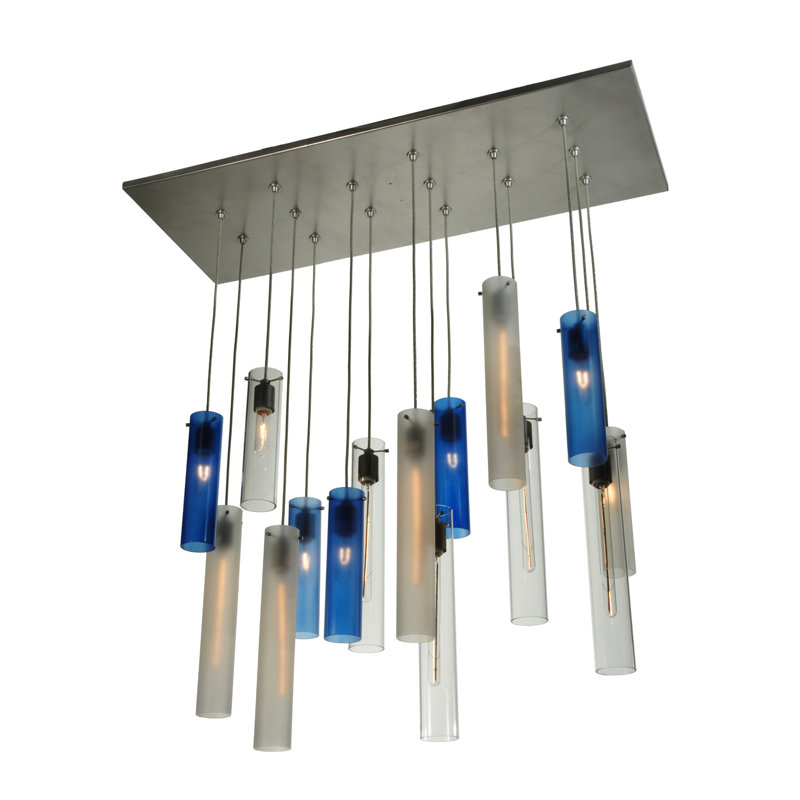 Andelynn 15 - Light Nickel Cluster Pendant