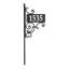 Nite Bright Ironwork Reflective Address Post