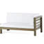Banc de coin droit et table basse