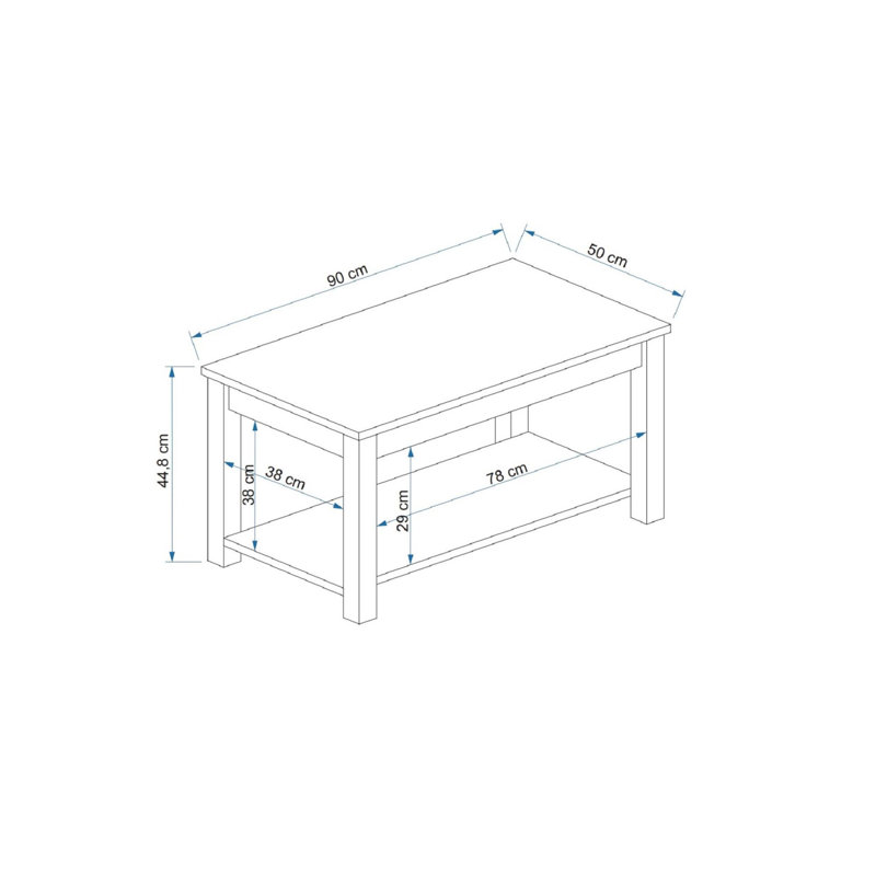 Glorias Coffee Table, Atlantic Pine