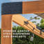Backyard Discovery Brendan Sail Shade Cedar Wood Outdoor Patio Pergola with Canopy and Powerport 3.7m x 3.1m (12ft x 10ft)