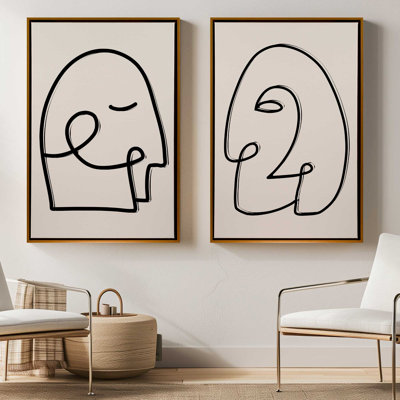 «Mindful Gaze», 2 pièces sur toile